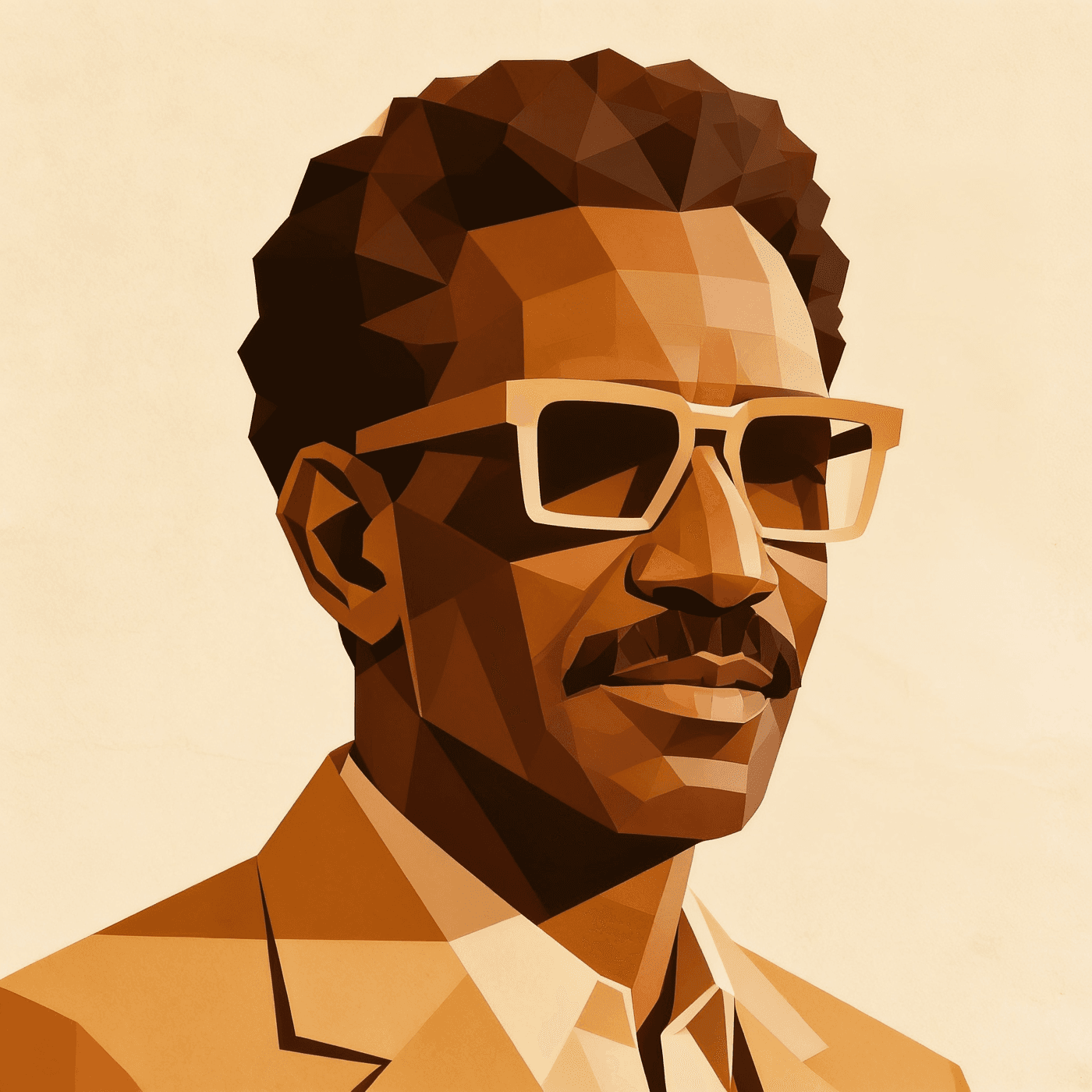 Portrait de Cheikh Anta Diop — illustration KUSIFU