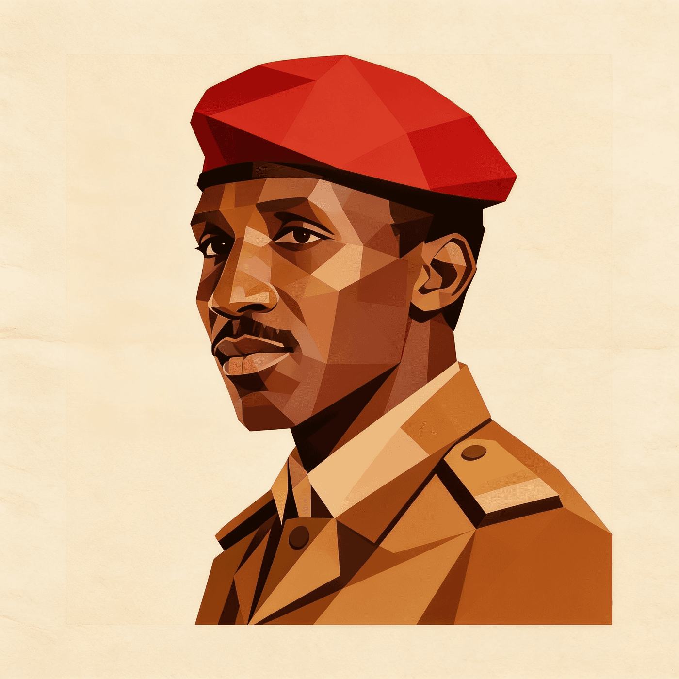 Portrait de Thomas Sankara — illustration KUSIFU